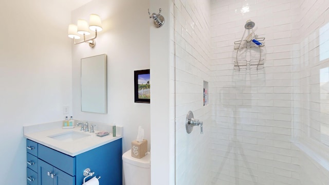 2312 Rushland Landing Rd, Johns Island, SC 29455 - full bath with tiled shower, vanity, and toilet