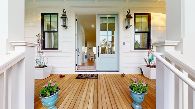 2312 Rushland Landing Rd, Johns Island, SC 29455 - doorway to property with covered porch