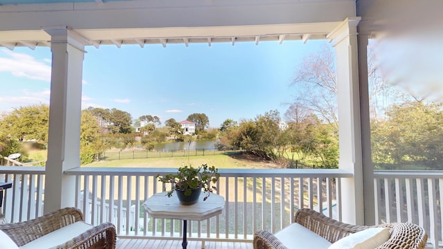 2312 Rushland Landing Rd, Johns Island, SC 29455 - porch with a water view