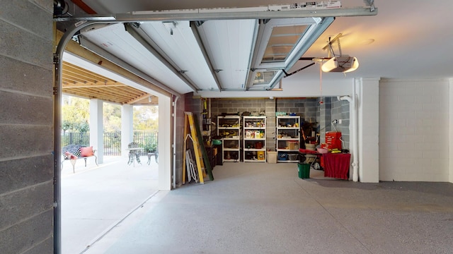 2312 Rushland Landing Rd, Johns Island, SC 29455 - basement featuring a garage and concrete block wall