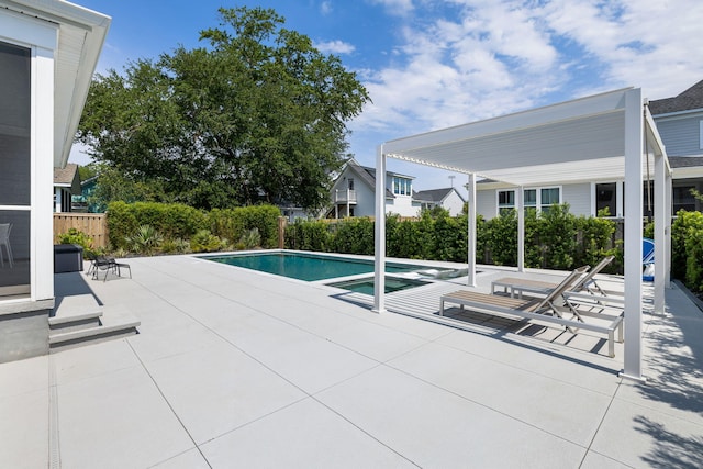 1234 Captain Rivers Dr, Charleston, SC 29412 - view of swimming pool featuring a patio area and a pool with connected hot tub
