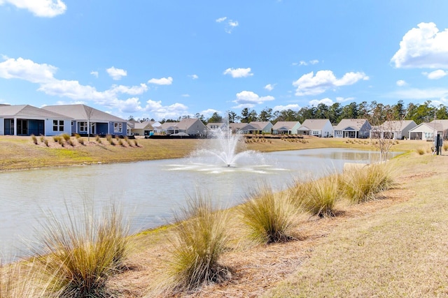 property view of water with a residential view