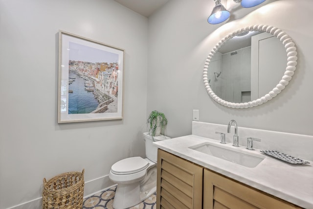 974 Cliffwood Dr, Mount Pleasant, SC 29464 - bathroom featuring vanity, toilet, and a shower