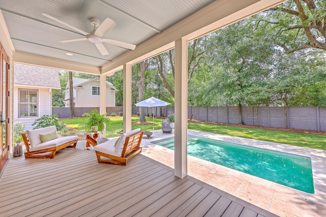 974 Cliffwood Dr, Mount Pleasant, SC 29464 - deck featuring ceiling fan