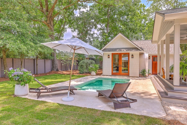 974 Cliffwood Dr, Mount Pleasant, SC 29464 - view of pool featuring french doors and a patio area
