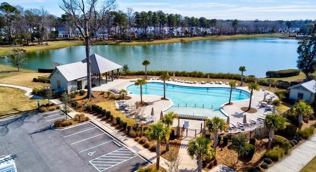 3741 Juneberry Ct, Mount Pleasant, SC 29466 - aerial view of a nearby body of water and a pool area