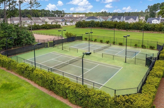 3741 Juneberry Ct, Mount Pleasant, SC 29466 - view of tennis court featuring a residential view