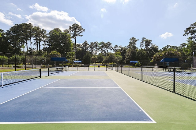 view of tennis court