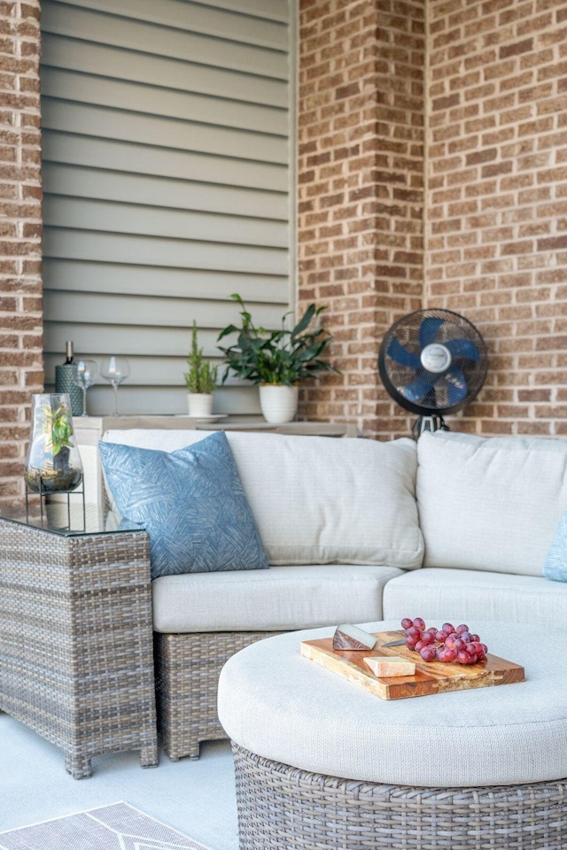 exterior space with an outdoor hangout area