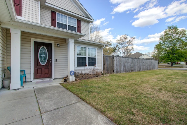 174 Education Blvd, Ladson, SC 29456 - doorway to property featuring a yard and fence