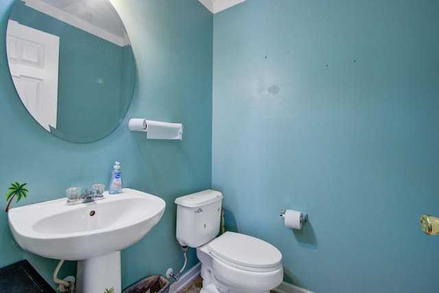 174 Education Blvd, Ladson, SC 29456 - bathroom with a sink, baseboards, and toilet