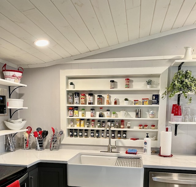 pantry with a sink