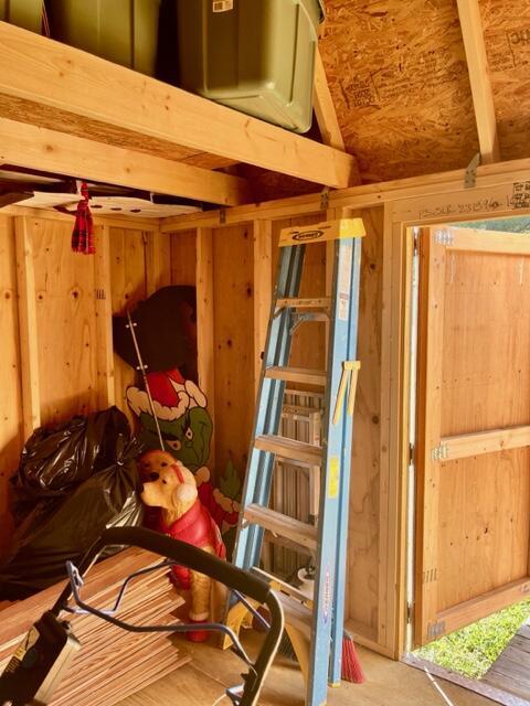 view of storage room