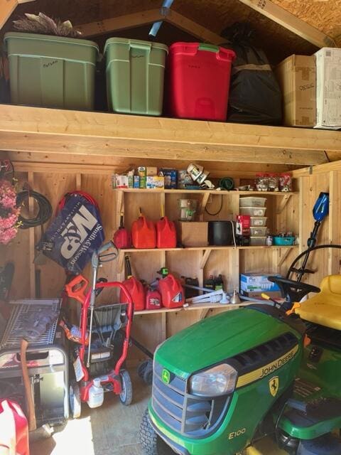 view of storage room