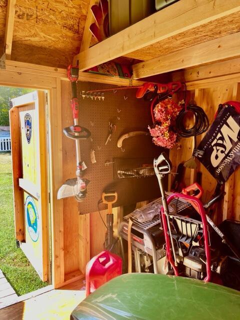 view of storage room