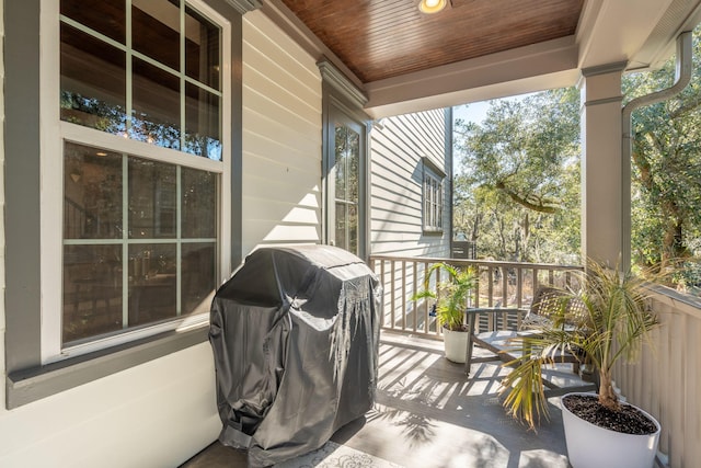 view of patio / terrace featuring grilling area