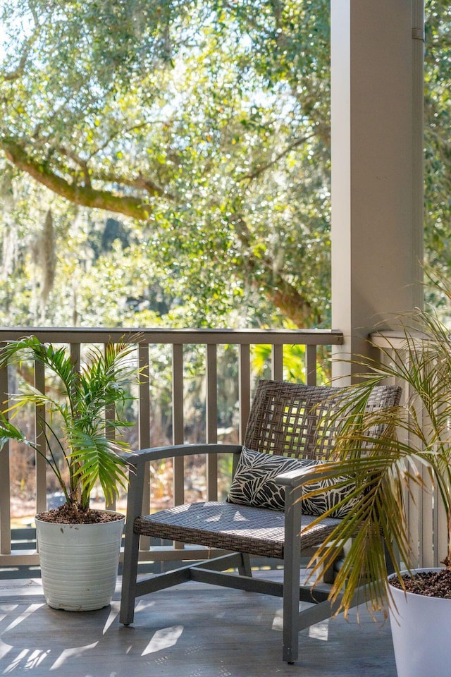 view of balcony