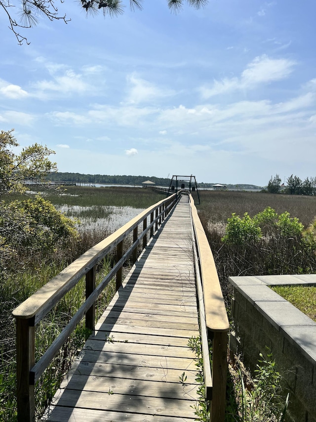 view of dock