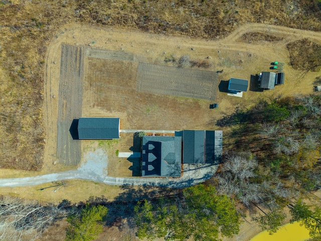 drone / aerial view featuring a rural view