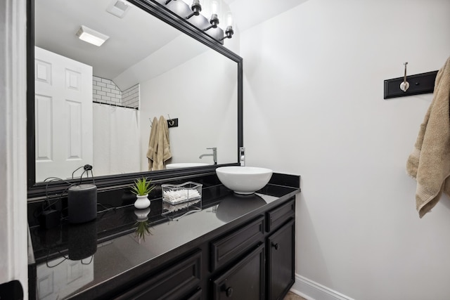 bathroom featuring vanity