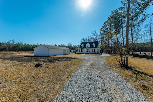 exterior space featuring a front lawn