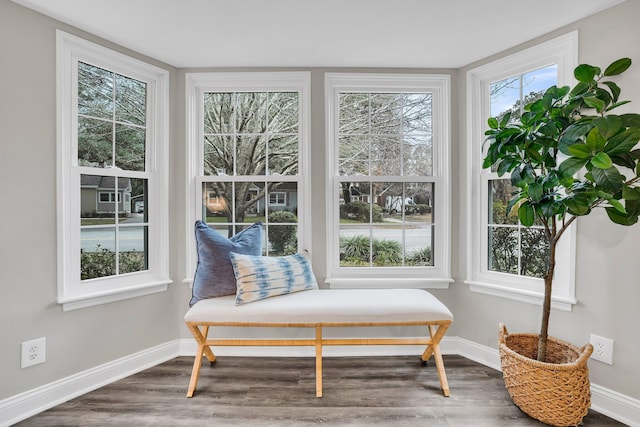 sunroom with plenty of natural light