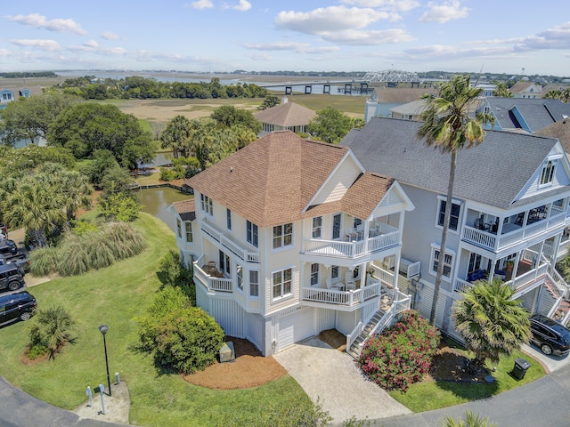 1647 Marsh Harbor Ln, Mount Pleasant, SC 29464 - bird's eye view of a large body of water and a notable bridge
