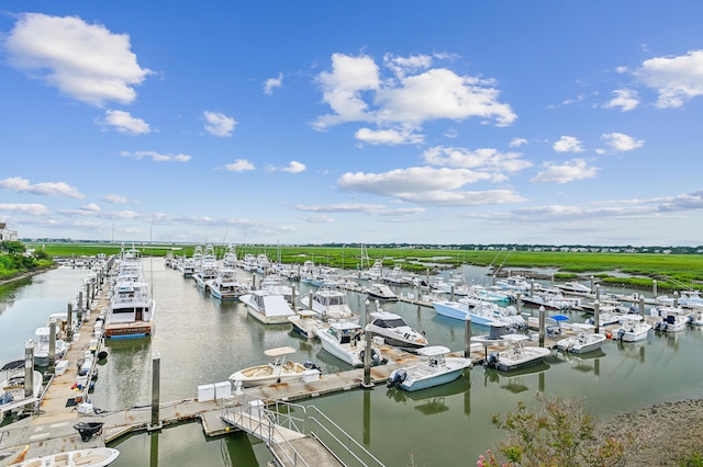 1647 Marsh Harbor Ln, Mount Pleasant, SC 29464 - dock with view of marina and a water view