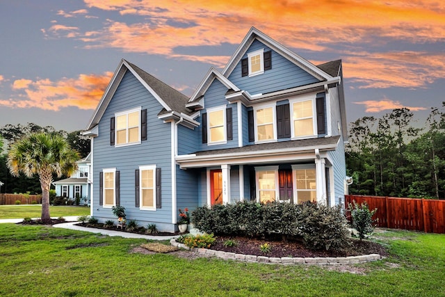 view of front of home featuring a porch