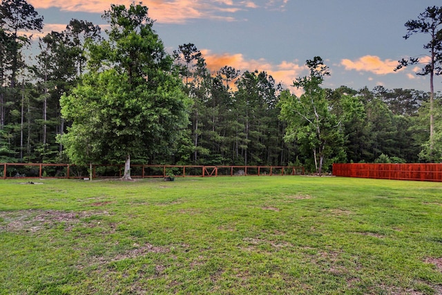 view of yard