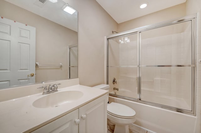9117 Woodcreek Ct, North Charleston, SC 29406 - full bathroom featuring vanity and shower / bath combination with glass door