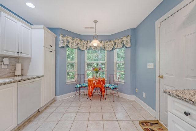 9117 Woodcreek Ct, North Charleston, SC 29406 - dining room featuring light tile patterned floors and recessed lighting