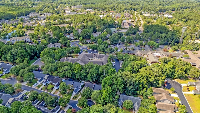 9117 Woodcreek Ct, North Charleston, SC 29406 - aerial view of residential area featuring a forest