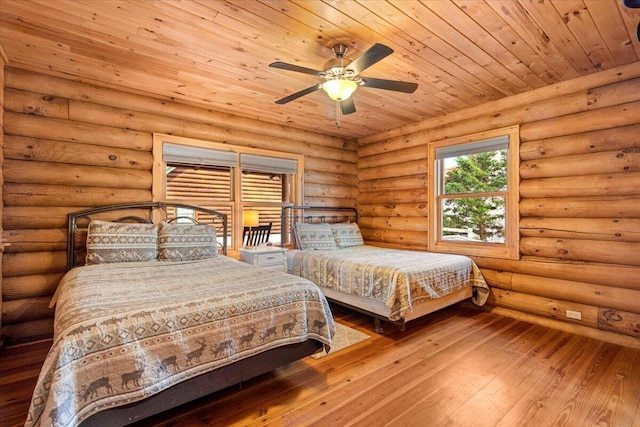 3550 Princess Pond Rd, Summerton, SC 29148 - bedroom featuring hardwood / wood-style flooring and wood ceiling