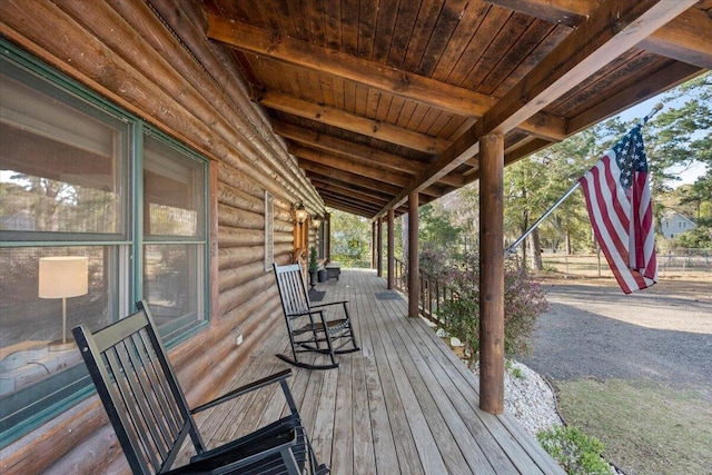 3550 Princess Pond Rd, Summerton, SC 29148 - view of wooden terrace