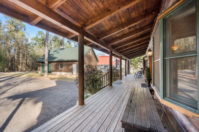 3550 Princess Pond Rd, Summerton, SC 29148 - view of deck