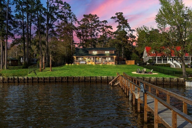 3550 Princess Pond Rd, Summerton, SC 29148 - dock featuring a water view