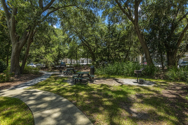 surrounding community featuring a lawn