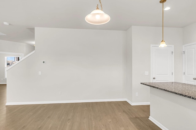 interior space with wood-type flooring