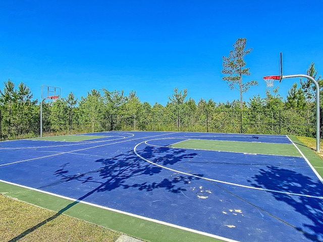 view of sport court