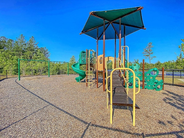 view of jungle gym