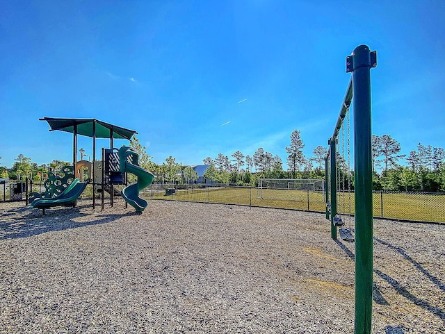 view of jungle gym