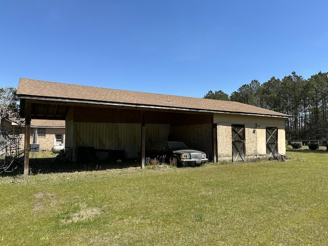 7819 Bells Hwy, Ruffin, SC 29475 - view of pole building with a detached carport and a yard