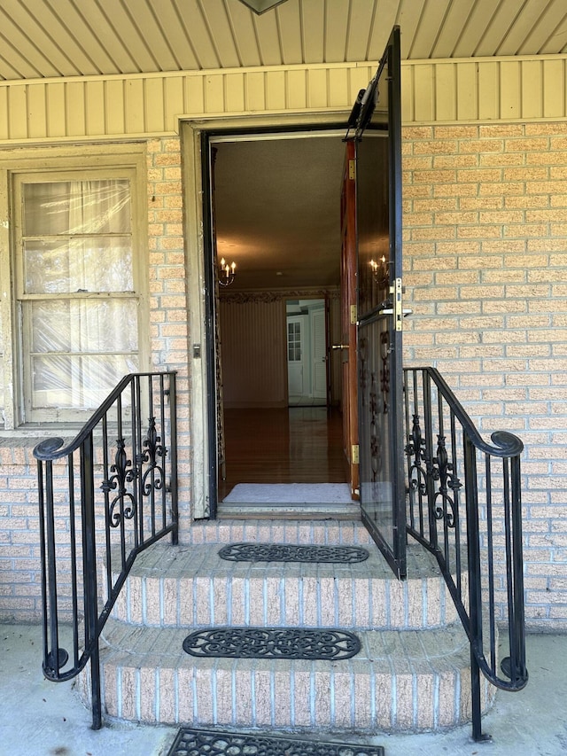 7819 Bells Hwy, Ruffin, SC 29475 - property entrance featuring board and batten siding and brick siding