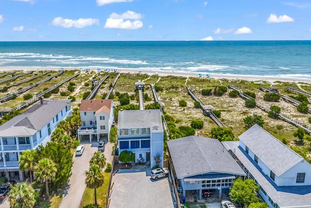 1033 Tuckers Rd, Pawleys Island, SC 29585 - birds eye view of property with a water view and a view of the beach