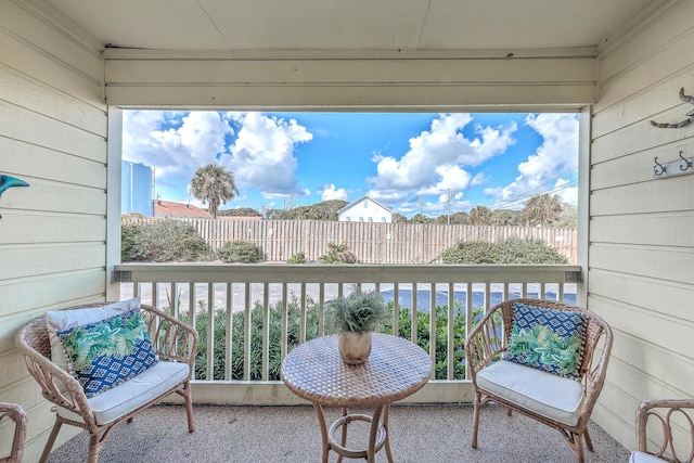 view of balcony