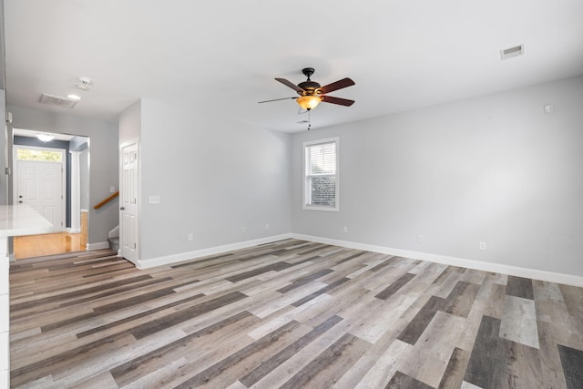 1070 Moss Grove Dr, Moncks Corner, SC 29461 - unfurnished room featuring wood finished floors and a ceiling fan
