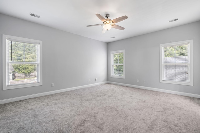 1070 Moss Grove Dr, Moncks Corner, SC 29461 - carpeted empty room featuring baseboards and a ceiling fan