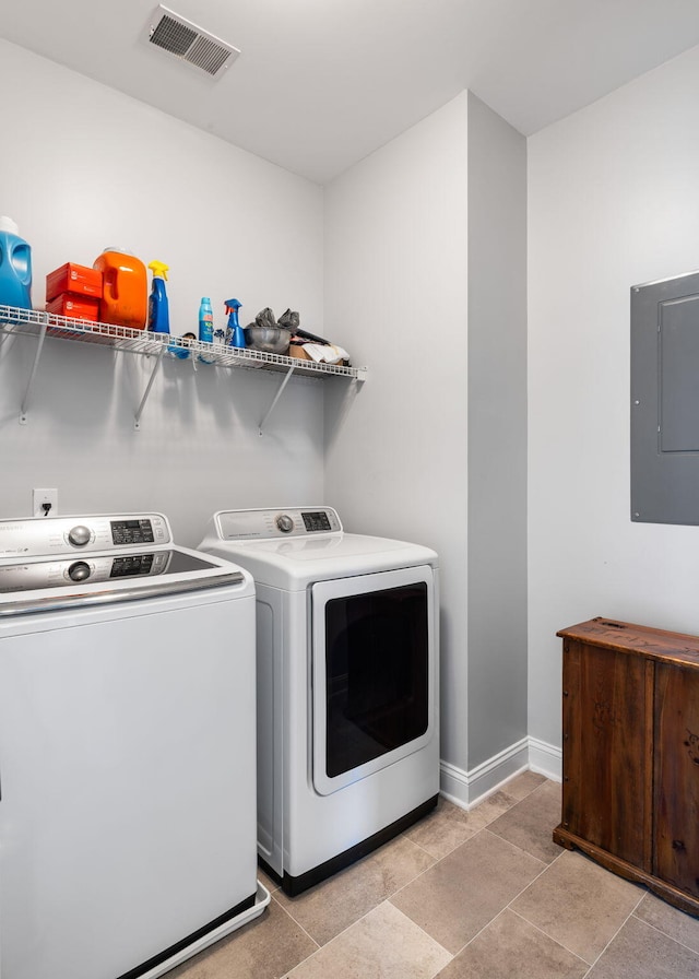 1070 Moss Grove Dr, Moncks Corner, SC 29461 - washroom featuring separate washer and dryer and electric panel