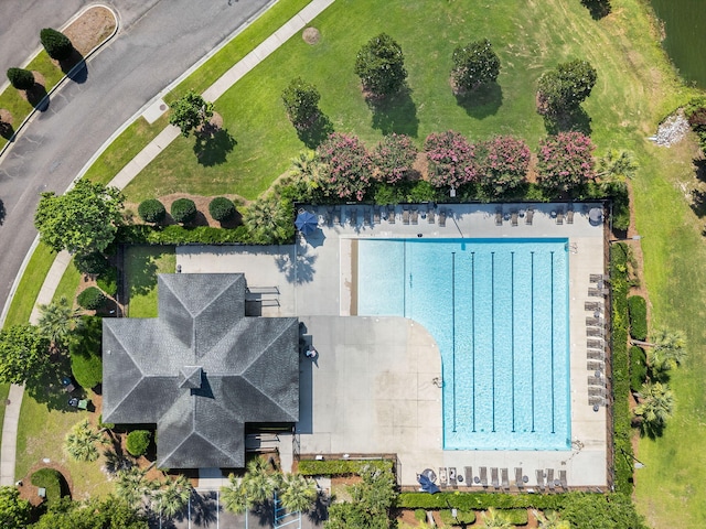 1070 Moss Grove Dr, Moncks Corner, SC 29461 - aerial view of a pool